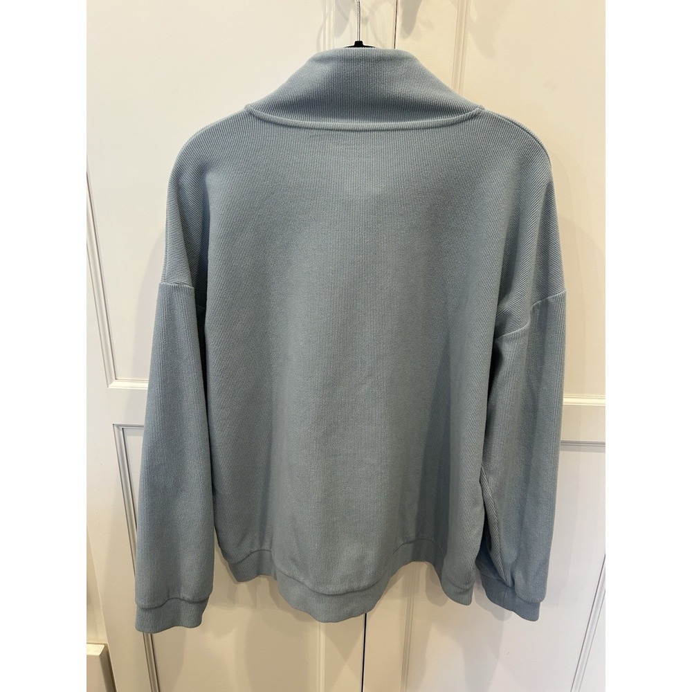 Marc New York Men's XL Half Zip Mock Neck Pullover Sweater Blue - Picture 2 of 8